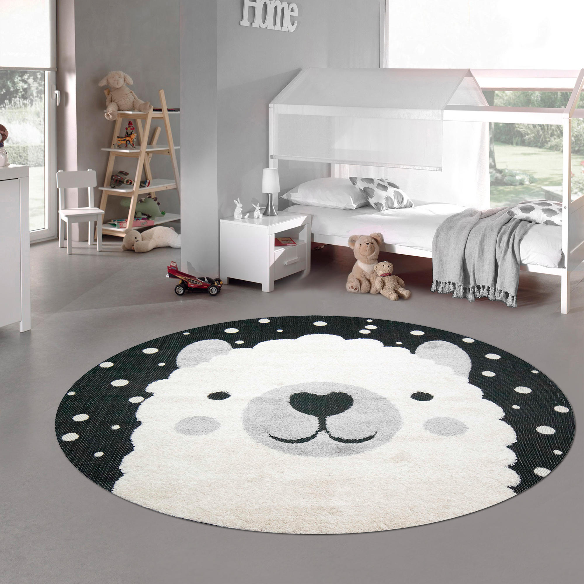Liveinu Baumwolle Tatami Teppich mit Anti-Rutsch Unterstützung Faltbarer Abwaschbarer Kinderteppich Spielteppich Babyteppich Fußboden Krabbeldecke 50x50cm Stil 1 