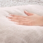 Preview: Flauschig warme Kissen – mit waschbarem Bezug – in beige