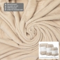Preview: Bettdecken Überwurf flauschig-weich • Couch & Sofa • beige