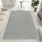 Preview: Recycling Teppich Silber Struktur Design modern Wohnzimmer