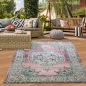 Preview: Teppich Orient Teppich Outdoor Wohnzimmerteppich Vintage in rosa