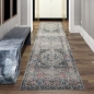 Mobile Preview: Teppich Orient Teppich Outdoor Wohnzimmerteppich Vintage in grau blau