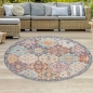 Preview: In- & Outdoor Orientteppich mit Ornamenten mehrfarbig