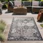 Preview: Teppich Orient Teppich Outdoor Wohnzimmerteppich Ornamente in grau