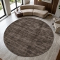 Preview: Wohnzimmerteppich Handgefertigt Viskose Elegant Taupe