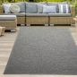 Preview: In- & Outdoor Teppich Sisal Optik Küche Wohnzimmer Terrasse Balkon – grau