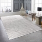 Preview: Moderner Teppich mit Bogenmuster Stilvoll in grau