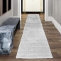 Preview: Moderner Teppich mit Bogenmuster Stilvoll in grau