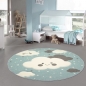 Mobile Preview: Teppich für Kinder mit Wolken Spielteppich in Blau