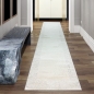 Preview: Wohnzimmer Schlafzimmer Teppich Striche weich 3d-effekt creme grau