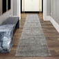 Preview: Moderner Orient Designerteppich •  Bordüre glänzend silber grau