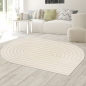 Preview: Wohnzimmer Schlafzimmer Teppich Shape Strich Muster strapazierfähig creme grau
