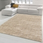 Preview: Orientalischer Retro Teppich liniert in warmen Farbtönen beige