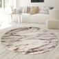 Preview: Teppich Wohnzimmer Teppich Marmor Optik in creme beige