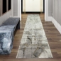 Preview: Teppich modern Wohnzimmerteppich abstrakt in grau creme gold