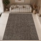 Preview: Teppich Dunkelbraun modern weich strukturiert gemütlich Wohnzimmer