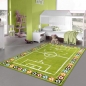 Preview: Fußball Spielteppich mit draufgemachter Taktik in grün