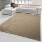 Preview: Teppich modern Kurzflor Teppich Designerteppich uni beige