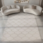 Preview: Schlafzimmerteppich mit marokkanischem Muster in beige
