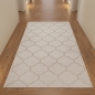 Preview: Schlafzimmerteppich mit marokkanischem Muster in beige