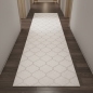 Preview: Schlafzimmerteppich mit marokkanischem Muster in beige