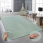 Preview: Modern flauschiger Teppich in schönem hellgrün
