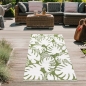 Preview: Exotischer Outdoor-Teppich mit tropischen Blättern in grün