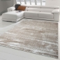Preview: Moderner Designer Wohnzimmer-Teppich im Uni Design in beige