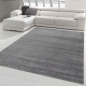 Preview: Moderner Designer Wohnzimmer-Teppich im Uni Design in dunkelgrau