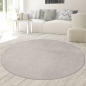 Preview: Flauschiger Teppich für die Sofaecke, waschbar, sandfarben
