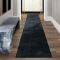 Preview: Shaggy Teppich Wohnzimmer weicher Hoch- & Langflor Flokati Badezimmer waschbar in schwarz