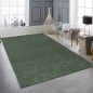 Preview: Kuschliger Teppich mit schönem Blättermuster in grün
