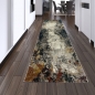 Preview: Moderner Teppich mit abstraktem Design | pflegeleicht | mehrfarbig