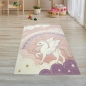 Preview: Kinderzimmer Spielteppich in creme rosa