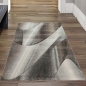 Preview: Moderner Dielen Teppich mit abstraktem Muster in grau-silber