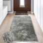 Preview: Wertvoller Shaggy Teppich Hochflor mit Glitzer in Grau