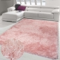 Preview: Wertvoller Shaggy Teppich Hochflor in Rosa