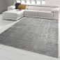 Preview: Wohnzimmer Teppich modern Kurzflor mit Uni Design in Anthrazit