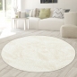 Preview: Kunst Hasenfellteppich schön weich – 11 mm Florhöhe – creme