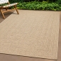 Preview: Wendbarer Outdoor-Teppich im Ethno Design in beige