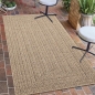 Preview: Moderner In- und Outdoorteppich im Jute-Look