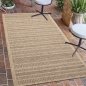 Preview: In- und Outdoor Teppich mit gestreiftem Muster beige/braun