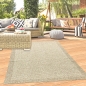 Preview: In- und Outdoorteppich Terrassenteppich leicht und langlebig uni in Beige