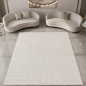 Preview: Teppich Creme Ornament Design elegant Wohnzimmer