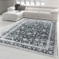 Preview: Orientalischer Blumendesign Teppich in Grau