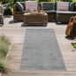 Preview: Moderner Outdoor Teppich wetterfest Terrasse Balkon Boho-Style hochwertig pflegeleicht Anthrazit