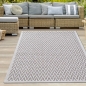 Preview: Teppich Beige Creme für In- & Outdoor strapazierfähig pflegeleicht modern