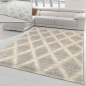 Preview: Schlafzimmer Teppich – schlichtes Rautenmuster – in creme