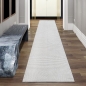 Preview: Teppich kurzflor weich pflegeleicht saugrobotergeeignet für Wohnzimmer Esszimmer Schlafzimmer in creme