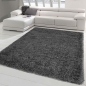 Preview: Dunkel-klassischer Teppich Wohnzimmer | flauschig | anthrazit